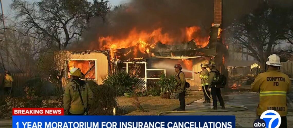 California issues temporary ban on home insurance cancellations for Palisades, Eaton fire areas